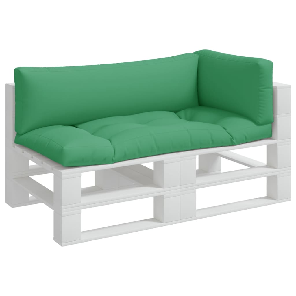 vidaXL Pallet Cushions 3 pcs Green Fabric