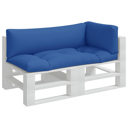 vidaXL Pallet Cushions 3 pcs Blue Fabric