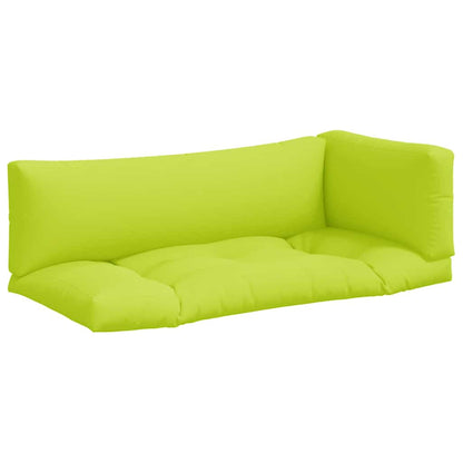 vidaXL Pallet Cushions 3 pcs Bright Green Fabric