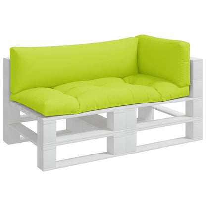 vidaXL Pallet Cushions 3 pcs Bright Green Fabric