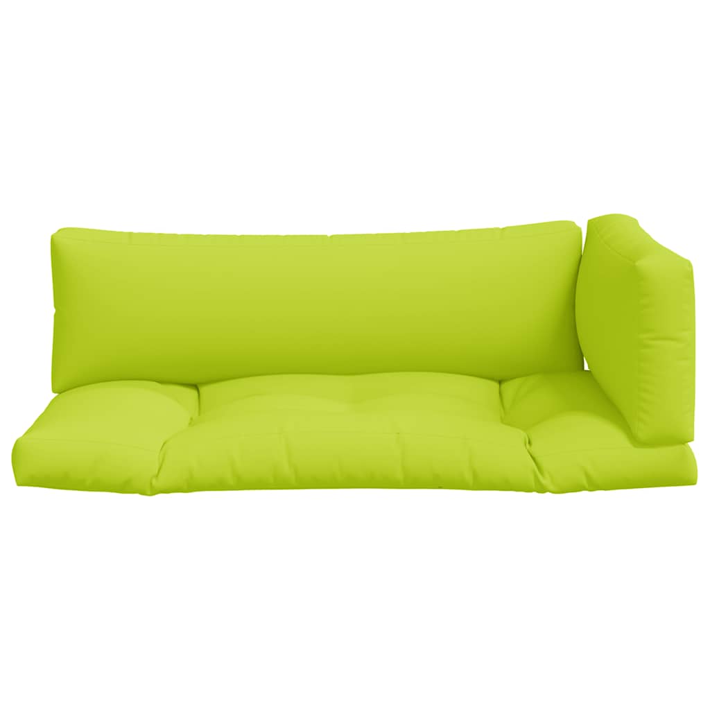 vidaXL Pallet Cushions 3 pcs Bright Green Fabric