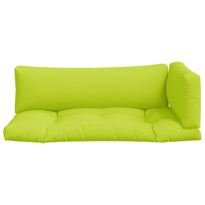 vidaXL Pallet Cushions 3 pcs Bright Green Fabric