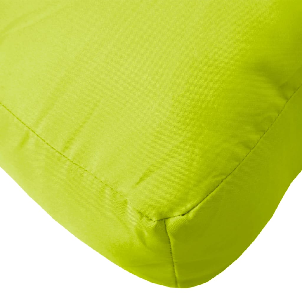 vidaXL Pallet Cushions 3 pcs Bright Green Fabric
