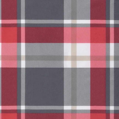 vidaXL Pallet Cushions 3 pcs Red Check Fabric