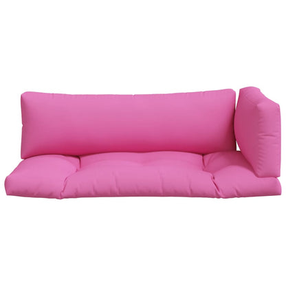 vidaXL Pallet Cushions 3 pcs Pink Oxford Fabric
