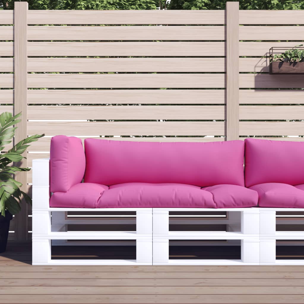 vidaXL Pallet Cushions 3 pcs Pink Oxford Fabric