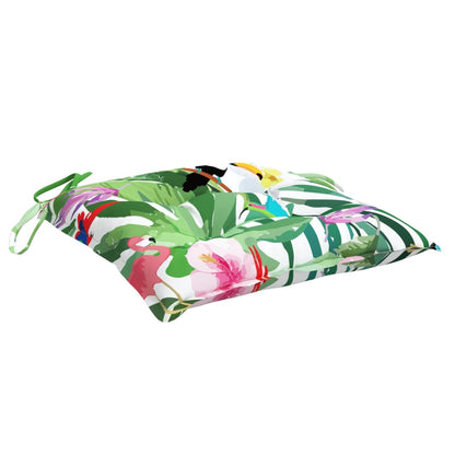 vidaXL Chair Cushions 2 pcs Multicolour 40x40x7 cm Fabric
