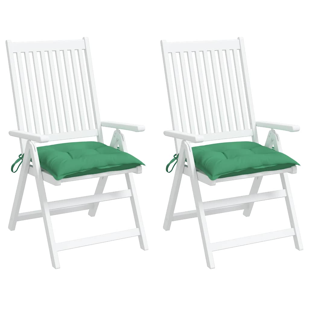 vidaXL Pallet Cushions 2pcs Green 50x50x7 cm Oxford Fabric