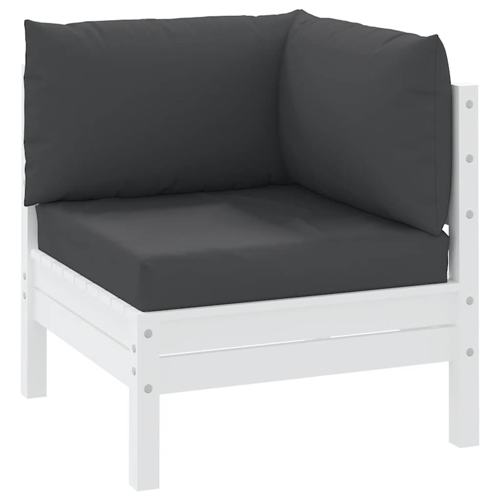 vidaXL Pallet Cushions 3 pcs Black Oxford Fabric