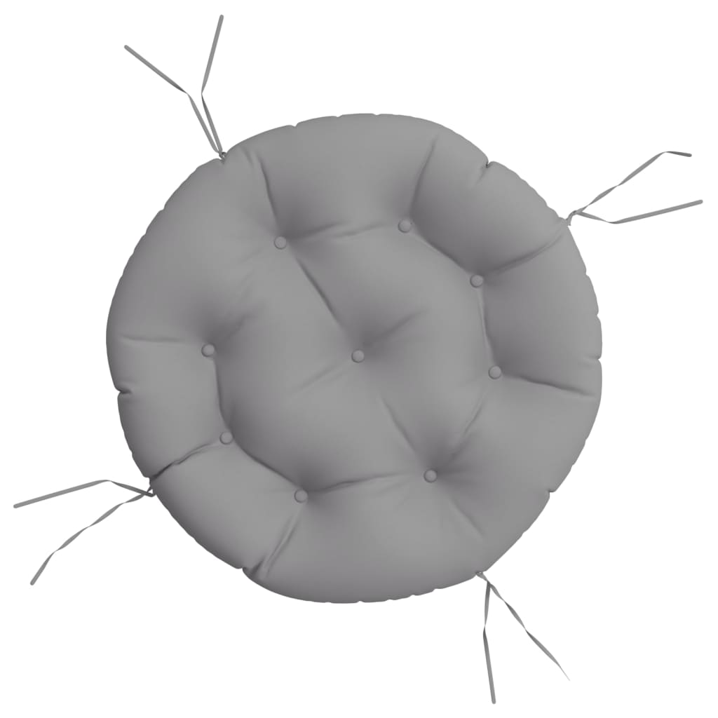 vidaXL Round Cushion Grey Ø 60 x11 cm Oxford Fabric