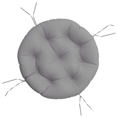 vidaXL Round Cushion Grey Ø 60 x11 cm Oxford Fabric