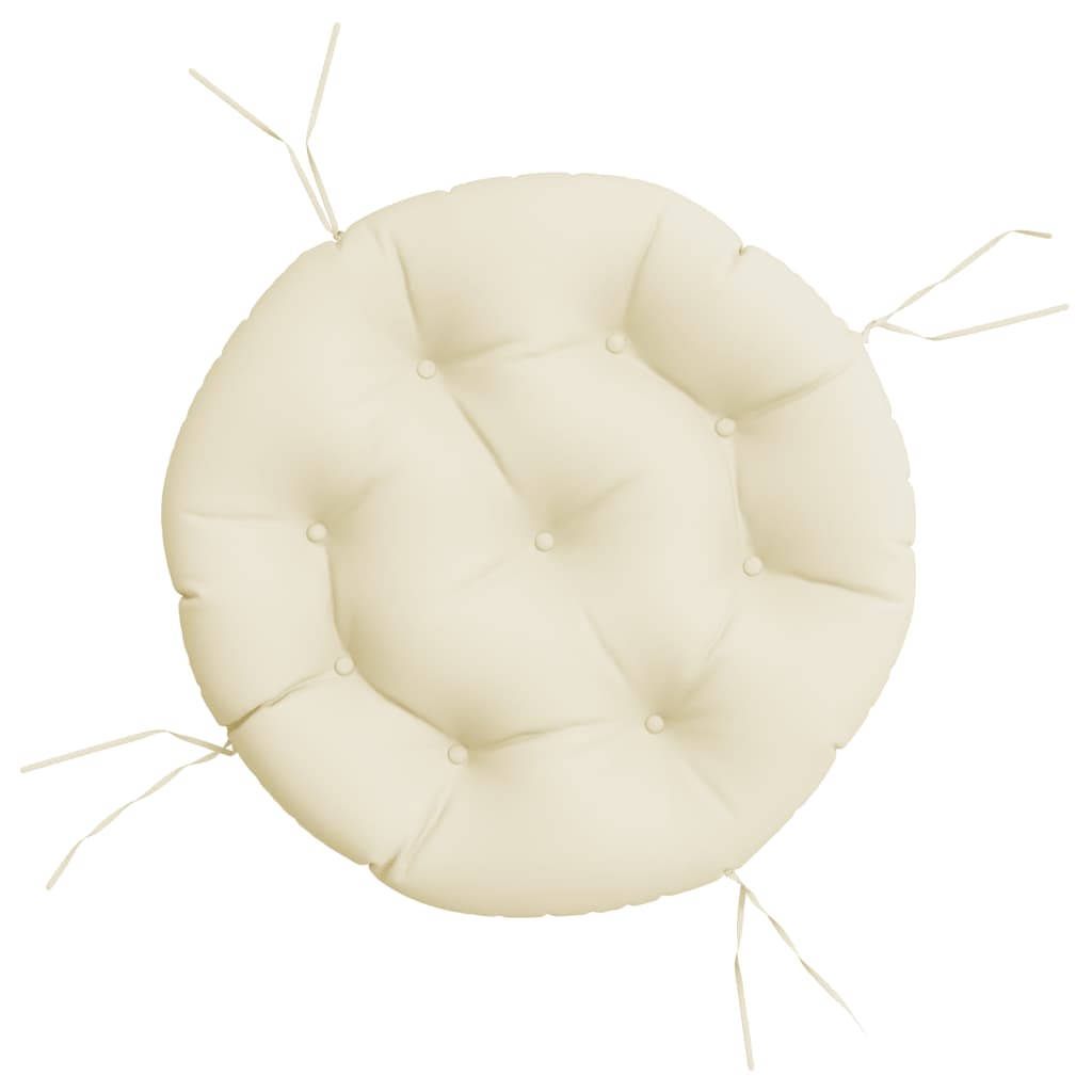 vidaXL Round Cushion Cream Ø 60 x11 cm Oxford Fabric