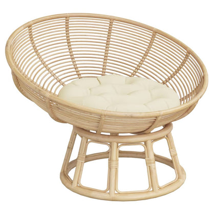 vidaXL Round Cushion Cream Ø 60 x11 cm Oxford Fabric