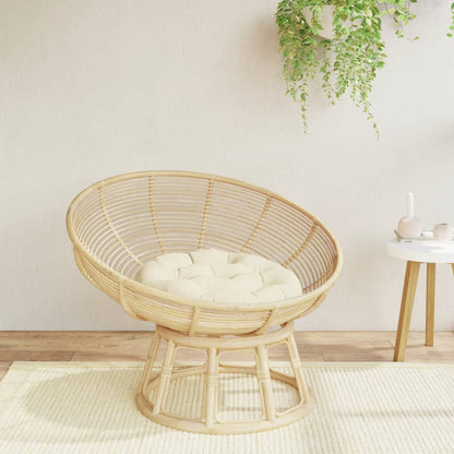 vidaXL Round Cushion Cream Ø 60 x11 cm Oxford Fabric