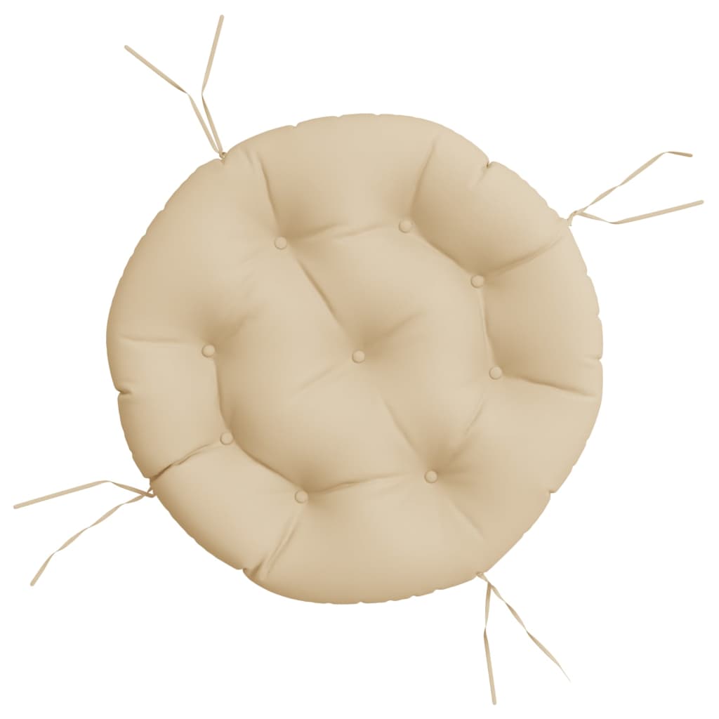 vidaXL Round Cushion Beige Ø 60 x11 cm Oxford Fabric