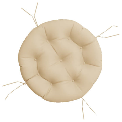 vidaXL Round Cushion Beige Ø 60 x11 cm Oxford Fabric