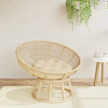 vidaXL Round Cushion Beige Ø 60 x11 cm Oxford Fabric