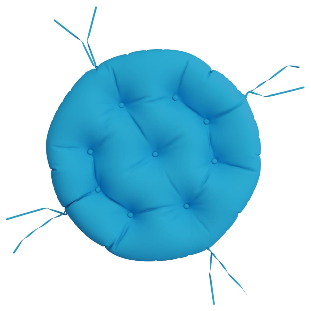 vidaXL Round Cushion Light Blue Ø 60 x11 cm Oxford Fabric