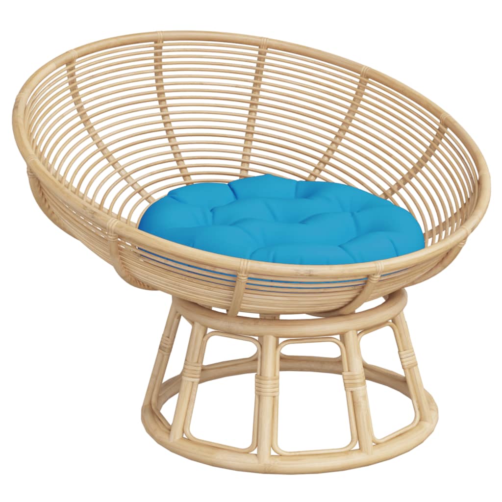 vidaXL Round Cushion Light Blue Ø 60 x11 cm Oxford Fabric