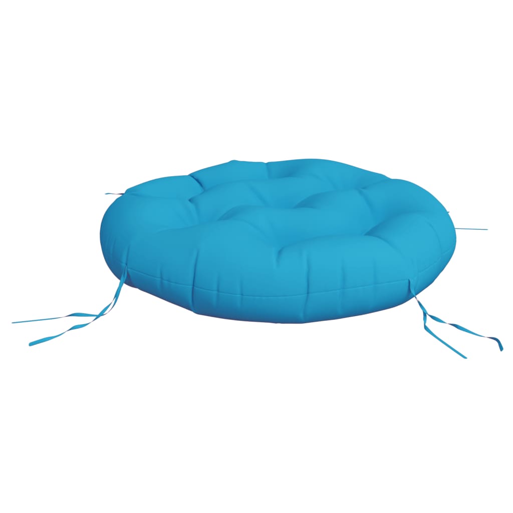 vidaXL Round Cushion Light Blue Ø 60 x11 cm Oxford Fabric