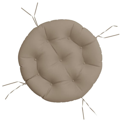vidaXL Round Cushion Taupe Ø 60 x11 cm Oxford Fabric