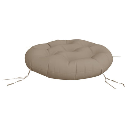 vidaXL Round Cushion Taupe Ø 60 x11 cm Oxford Fabric
