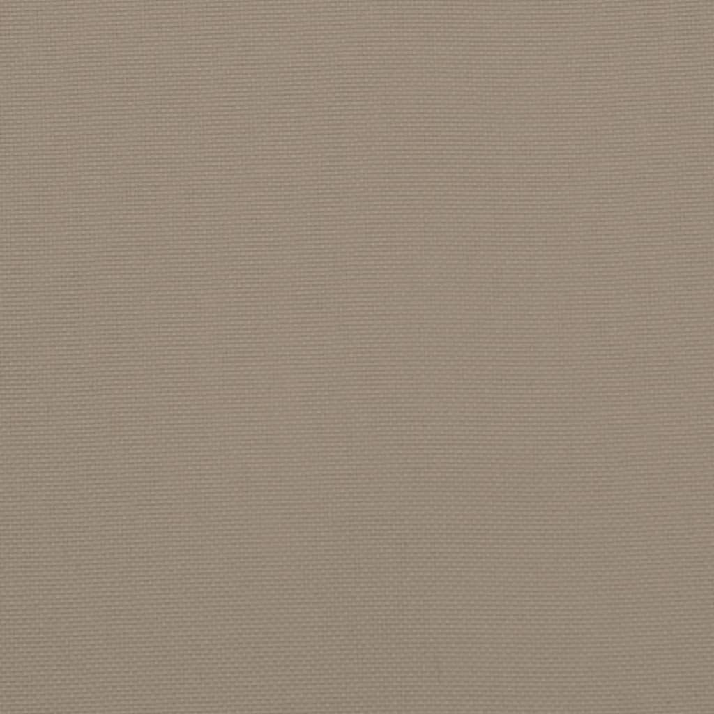 vidaXL Round Cushion Taupe Ø 60 x11 cm Oxford Fabric