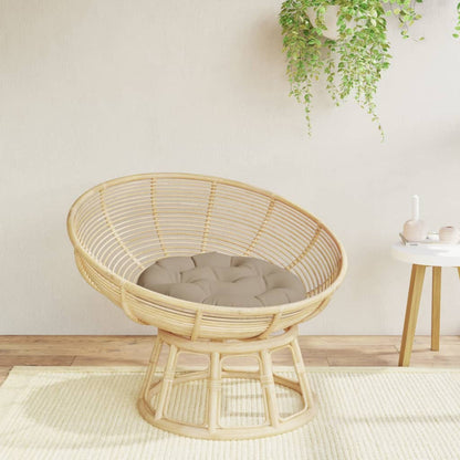 vidaXL Round Cushion Taupe Ø 60 x11 cm Oxford Fabric