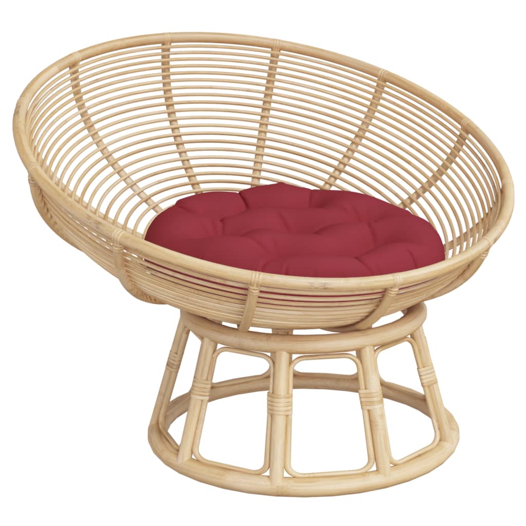vidaXL Round Cushion Wine Red Ø 60 x11 cm Oxford Fabric