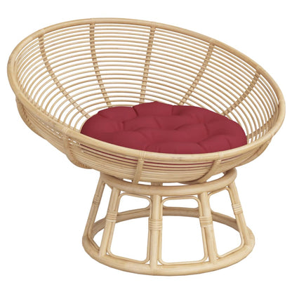 vidaXL Round Cushion Wine Red Ø 60 x11 cm Oxford Fabric