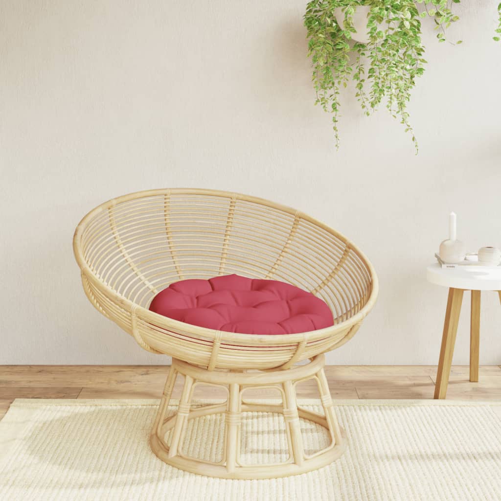 vidaXL Round Cushion Wine Red Ø 60 x11 cm Oxford Fabric