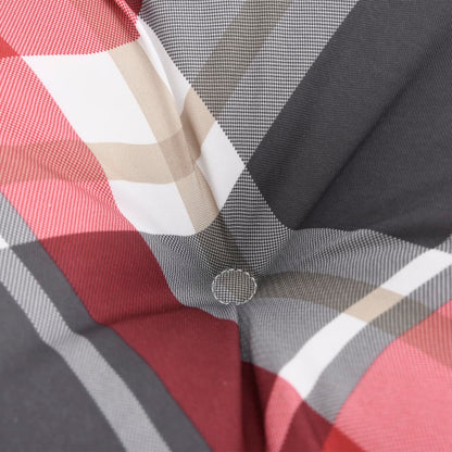 vidaXL Round Cushion Red Check Pattern Ø 60 x11 cm Oxford Fabric