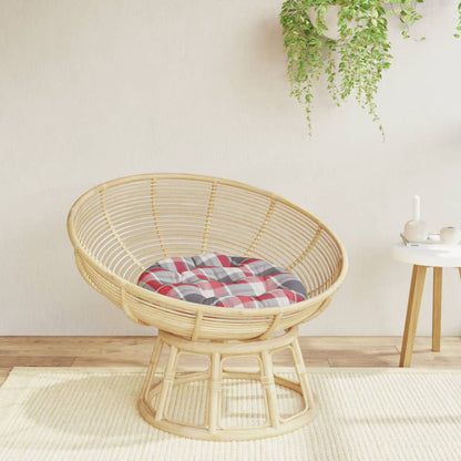 vidaXL Round Cushion Red Check Pattern Ø 60 x11 cm Oxford Fabric