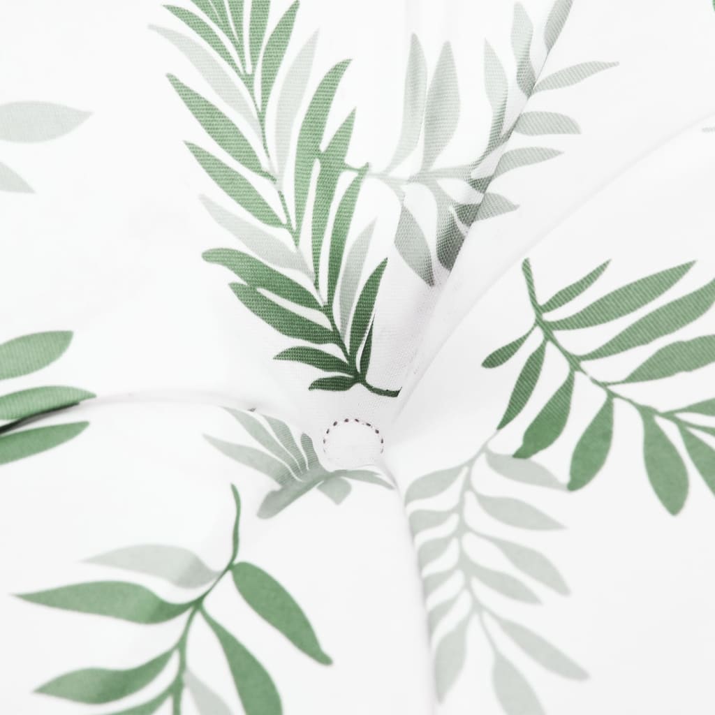 vidaXL Round Cushion Leaf Pattern Ø 60 x11 cm Oxford Fabric