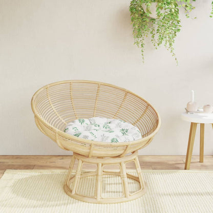 vidaXL Round Cushion Leaf Pattern Ø 60 x11 cm Oxford Fabric