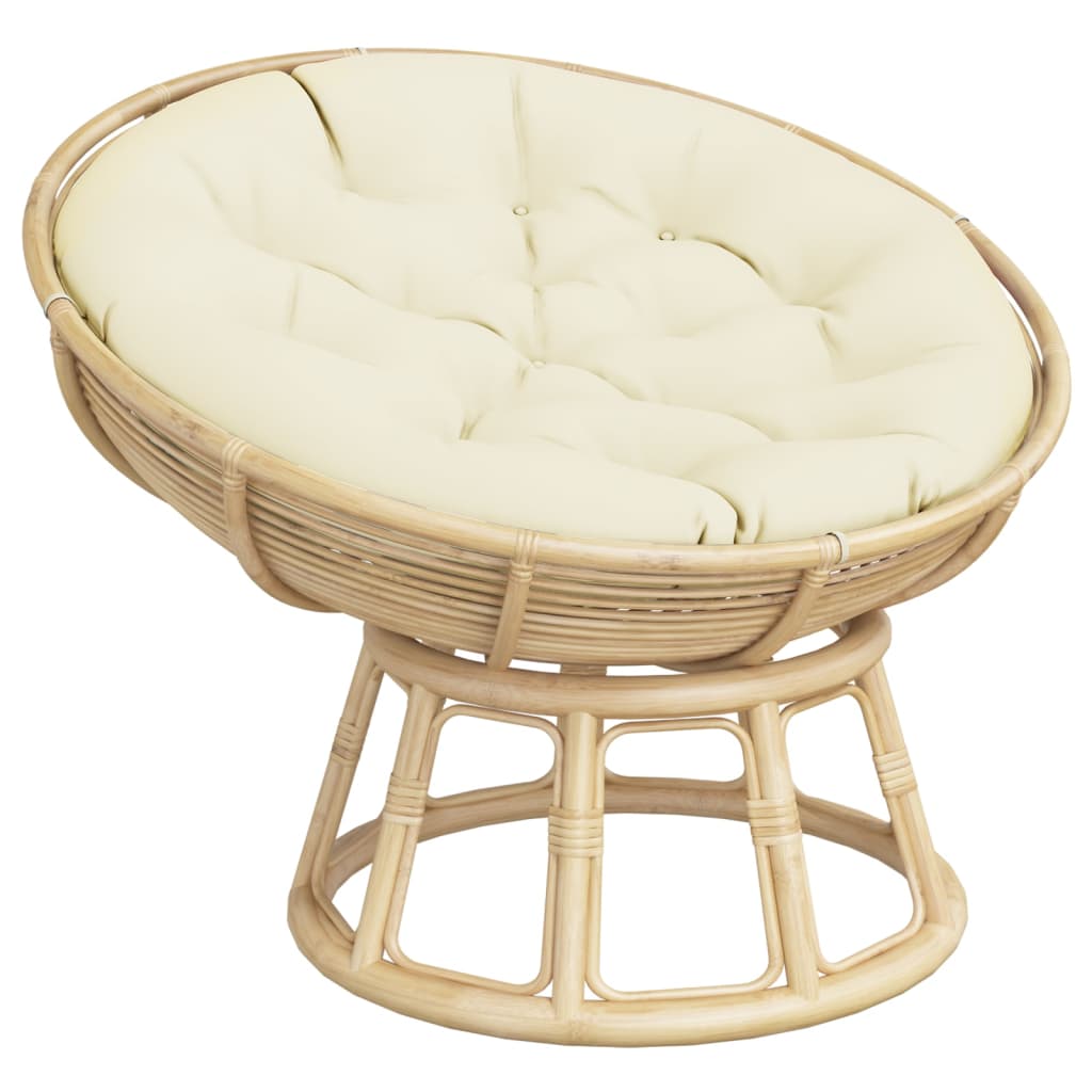 vidaXL Round Cushion Cream Ø 100 x11 cm Oxford Fabric