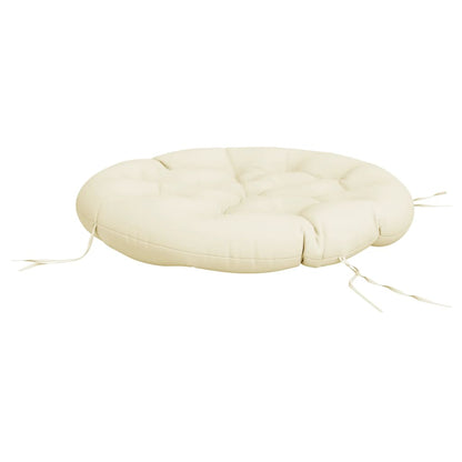 vidaXL Round Cushion Cream Ø 100 x11 cm Oxford Fabric