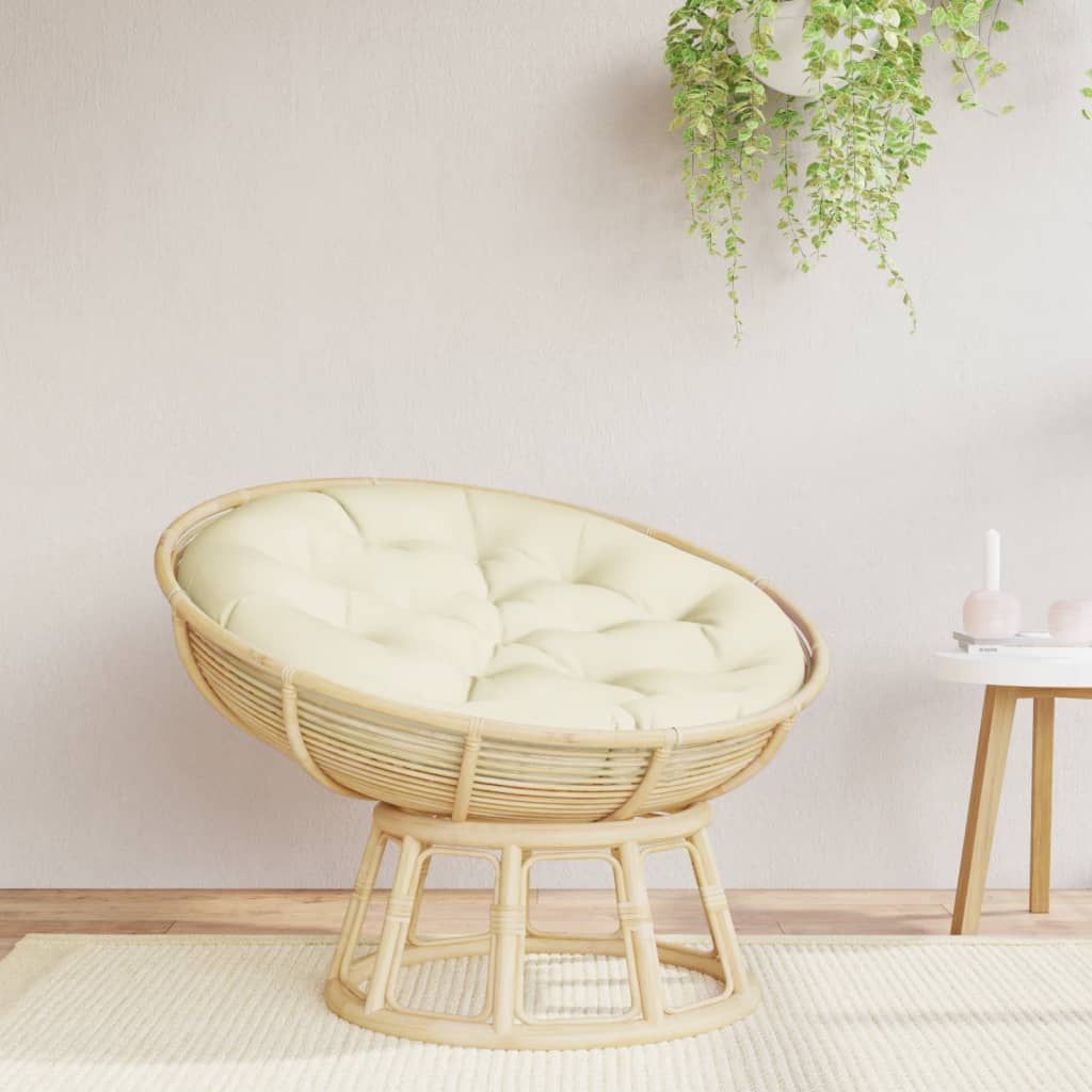 vidaXL Round Cushion Cream Ø 100 x11 cm Oxford Fabric