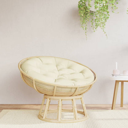 vidaXL Round Cushion Cream Ø 100 x11 cm Oxford Fabric