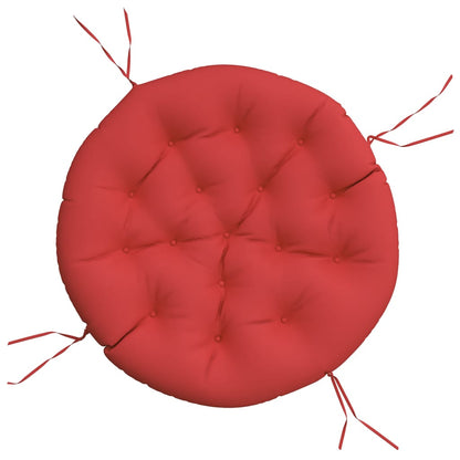 vidaXL Round Cushion Red Ø 100 x11 cm Oxford Fabric