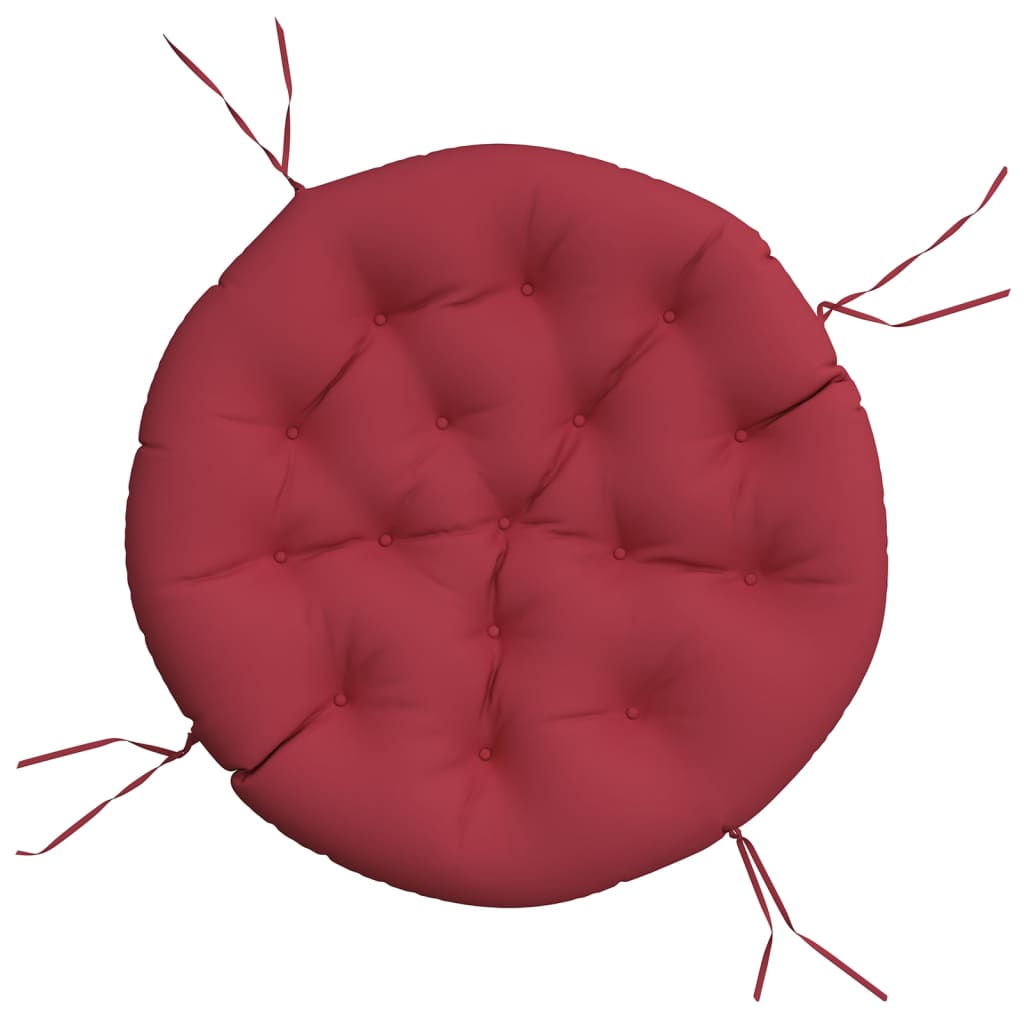 vidaXL Round Cushion Wine Red Ø 100 x11 cm Oxford Fabric