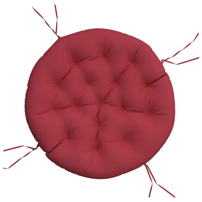 vidaXL Round Cushion Wine Red Ø 100 x11 cm Oxford Fabric