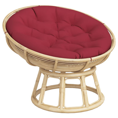 vidaXL Round Cushion Wine Red Ø 100 x11 cm Oxford Fabric