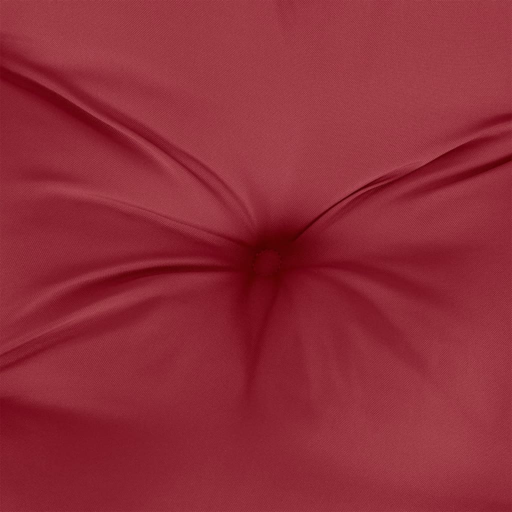 vidaXL Round Cushion Wine Red Ø 100 x11 cm Oxford Fabric