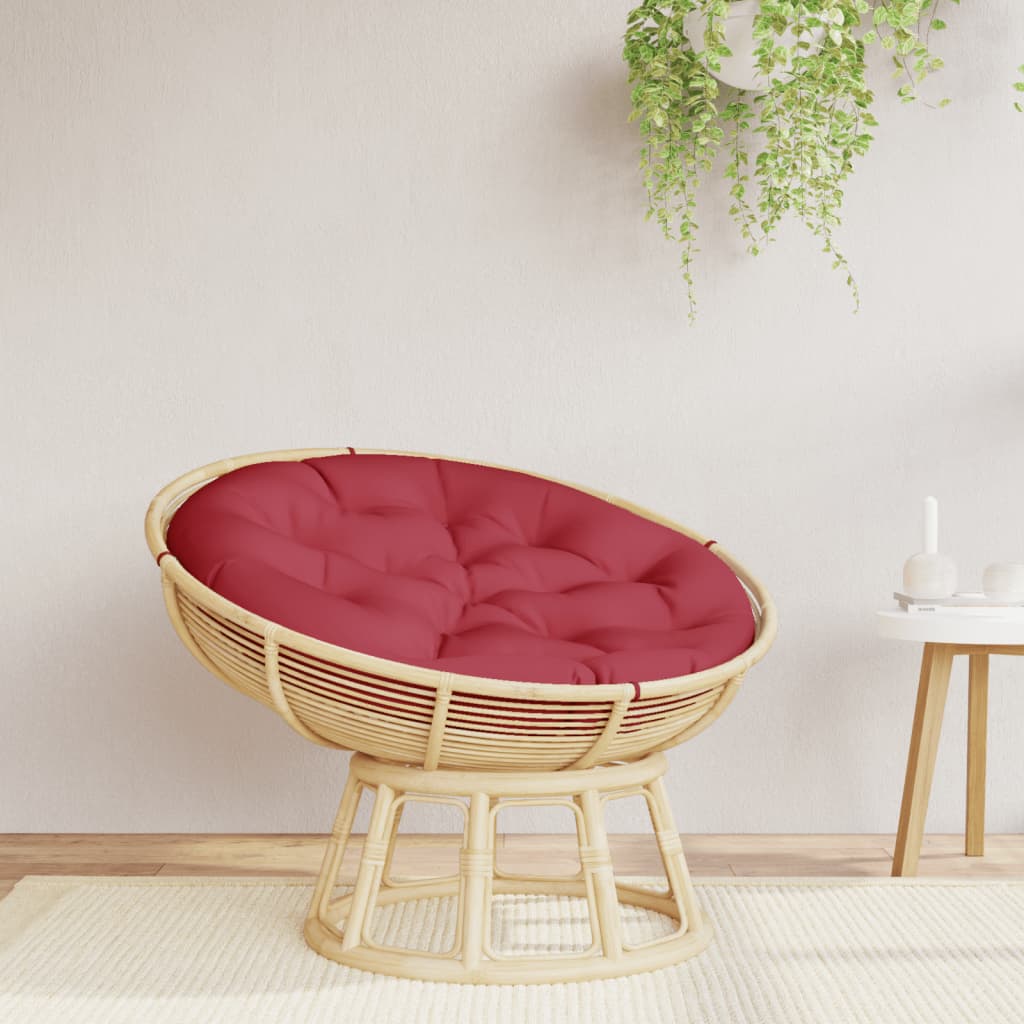 vidaXL Round Cushion Wine Red Ø 100 x11 cm Oxford Fabric