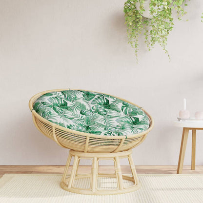 vidaXL Round Cushion Leaf Pattern Ø 100 x11 cm Oxford Fabric