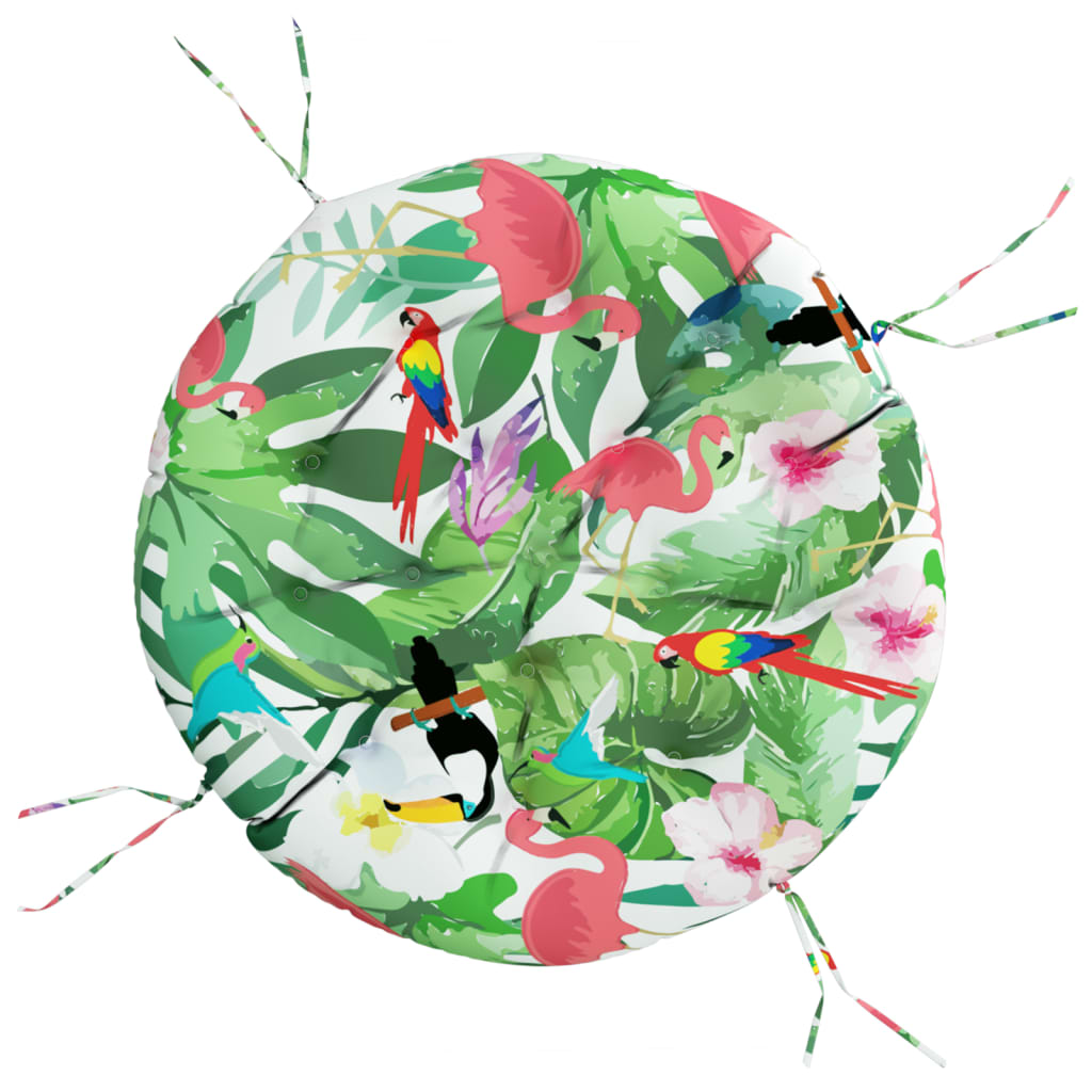 vidaXL Round Cushion Multicolour Ø 100 x11 cm Oxford Fabric