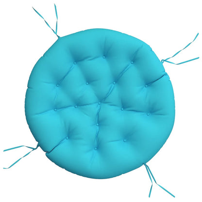 vidaXL Round Cushion Turquoise Ø 100 x11 cm Oxford Fabric