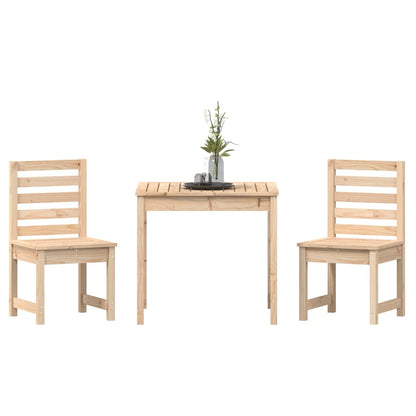 vidaXL 3 Piece Garden Bistro Set Solid Wood Pine