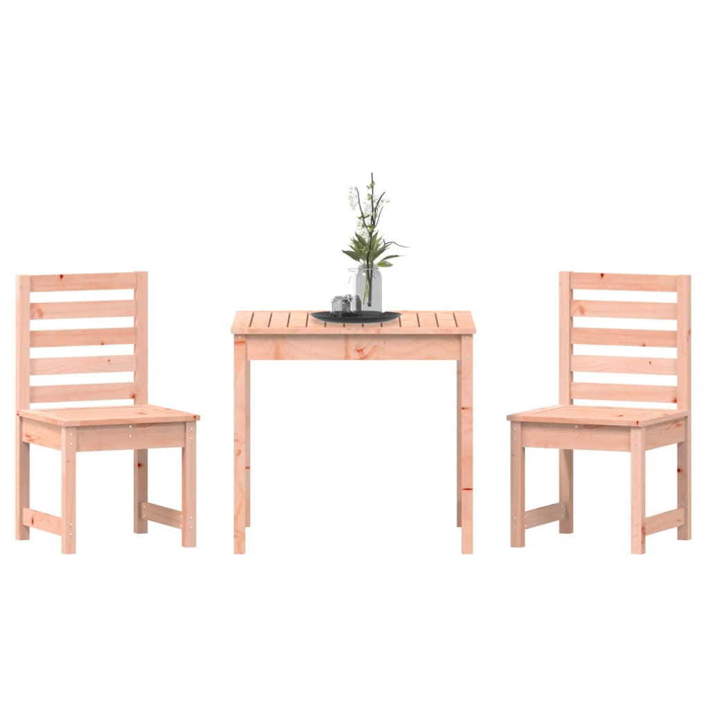 vidaXL 3 Piece Garden Bistro Set Solid Wood Douglas